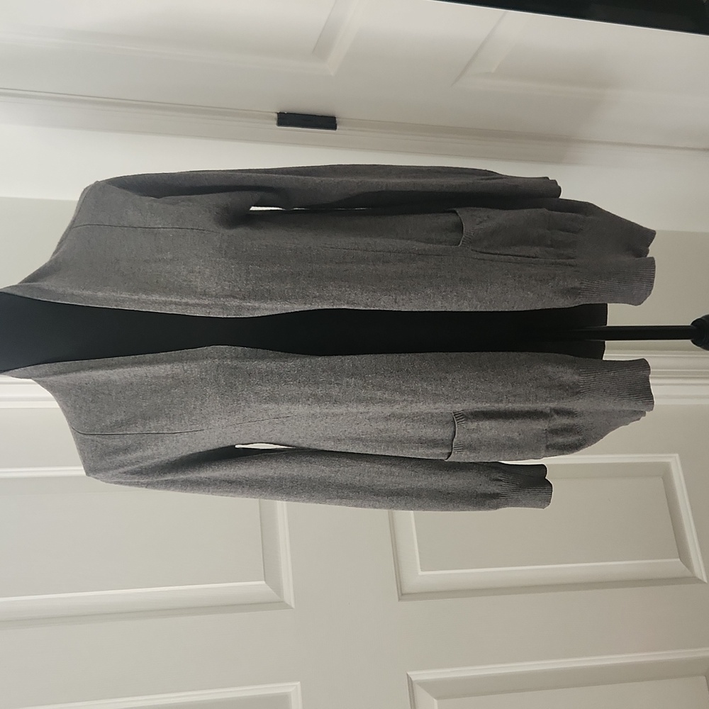 Dreamers by Debut Long Gray Cardigan Size M/L